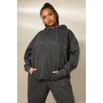 Sweats Boohoo gris anthracite à capuche Taille XL plus size look fashion pour femme 