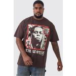 Grande taille - T-shirt officiel Lil Wayne homme - marron - XXXXL, marron