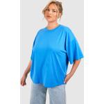 T-shirts basiques Boohoo bleu roi à manches courtes Taille XL plus size pour femme 