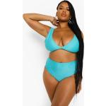 Hauts de bikini Boohoo turquoise en jersey Taille 3 XL plus size pour femme en promo 