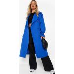 Trench coats Boohoo bleu roi avec ceinture à manches longues Taille 3 XL plus size pour femme en promo 