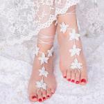 Sandales de mariée blanches 
