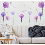Autocollants violets en vinyle à motif papillons 
