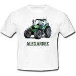 T-shirts à manches courtes blancs à motif tracteurs look fashion pour garçon de la boutique en ligne Amazon.fr 