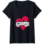 Grease Heart T-Shirt avec Col en V