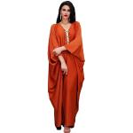 Robes d'été orange Tailles uniques look casual pour femme 