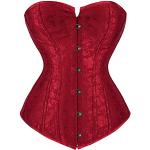 Corsets gothique rouges Taille S look gothique pour femme 