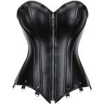 Corsets en cuir noirs en cuir synthétique Taille S look médiéval pour femme 