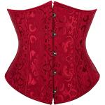 Corsets gothique rouges Taille XS look gothique pour femme 