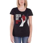 Green Day T Shirt American Idiot Nouveau Officiel Femme Skinny Fit Noir Size L