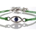 Bracelets porte-bonheurs verts orientaux pour femme 