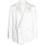 Vestes de costume Greg Lauren blanc d'ivoire à effet froissé à manches longues Taille XL pour homme en promo 