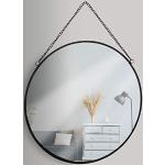 Miroirs muraux argentés en verre diamètre 30 cm modernes 