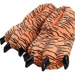 Chaussons peluche à motif tigres Pointure 34 look fashion pour enfant 