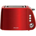 Brandt - Grill pain - TO2T1050R - Toaster 2 fentes - Dimensions 186X180X296 -Variateur de puissance 7 - Tiroir ramasse-miette - Remontée extra-haute - Finition mat - 1050W - Rouge