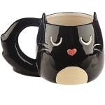 Grindstore Mug en forme de chat noir pour thé ou café
