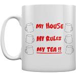Grindstore My House My Rules My Tea Tasse Blanc