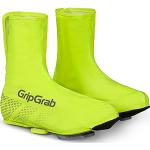 Chaussures de vélo Gripgrab jaune fluo coupe-vent à scratchs look fashion en promo 