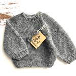 Pulls en laine gris en laine de mérinos Taille prématuré pour garçon de la boutique en ligne Etsy.com 