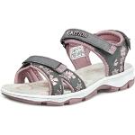 Sandales de marche roses en caoutchouc à bouts ouverts Pointure 38 look sportif pour femme 