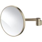 Miroirs muraux Grohe gris clair à rayures finition mate grossissants contemporains 
