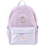 Sacs à dos scolaires violets Pusheen avec poches extérieures look fashion pour enfant 
