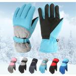 Paires de gants de ski bleues en fibre synthétique coupe-vents respirantes Taille 9 ans pour garçon de la boutique en ligne joom.com/fr 