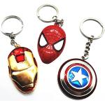 Porte-clés rouges en métal à motif voitures comics The Avengers 