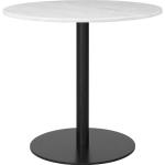 Tables de salle à manger design Gubi blanches diamètre 80 cm 