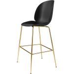 Gubi Beetle Bar Chair - Tabouret de bar laiton 118cm noir PxHxP 56x118x58cm