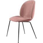 Gubi Beetle Chair- Chaise velours structure noir rose passepoil luce 18/ structure noir