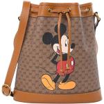 Sacs de créateur Gucci marron en cuir en toile Mickey Mouse Club Mickey Mouse 
