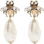 Boucles d'oreilles en or de créateur Gucci en cristal pour femme 