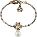 Bracelets de perles de créateur Gucci blancs en cristal à perles pour femme 