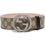 Gucci ceinture en toile GG Supreme à boucle double G - Tons neutres