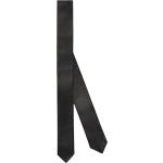 Cravates de créateur Gucci noires en cuir à motif papillons Tailles uniques pour homme 