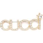 Broches en or de créateur Gucci en cristal pour femme 