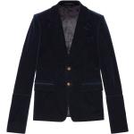 Blazers de créateur Gucci bleu marine à rayures en velours Taille XXL pour homme 