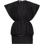 Robes en laine de créateur Gucci noires en laine lavable à la main courtes à manches courtes Taille XS pour femme 