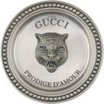 Encens Gucci argentés en métal à motif tigres 