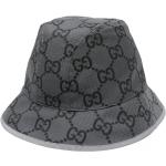 Chapeaux bob de créateur Gucci gris en toile éco-responsable pour homme 