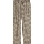 Pantalons en soie de créateur Gucci beiges all Over Taille 3 XL W46 pour homme 