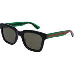 Gucci GG0001S 002 Montures de Lunettes, Noir (Black/Green), 52 Homme