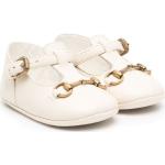 Chaussures de créateur Gucci blanc crème en cuir à bouts ronds Pointure 19 pour bébé 