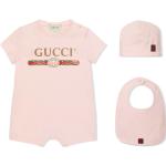 Gucci Kids trousseau de naissance à logo imprimé - Rose