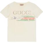 T-shirts à col rond Gucci beiges en jersey de créateur Taille 8 ans pour fille de la boutique en ligne Miinto.fr avec livraison gratuite 