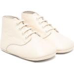 Chaussures de créateur Gucci blanc crème en cuir de veau en cuir à bouts carrés Pointure 19 pour bébé 