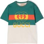 T-shirts à rayures de créateur Gucci multicolores à rayures en jersey enfant 