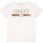 T-shirts à imprimés de créateur Gucci blanc d'ivoire enfant bio éco-responsable 