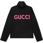 Pulls de créateur Gucci noirs en jersey à mailles à manches longues pour femme 